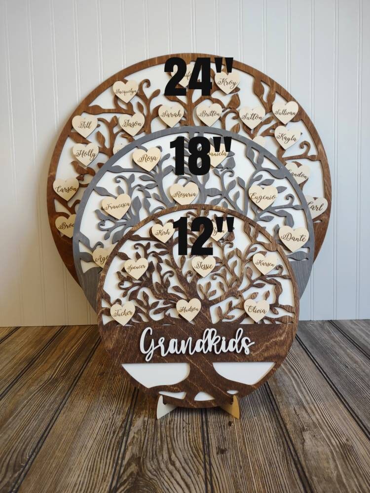 Round Family Tree Sign
