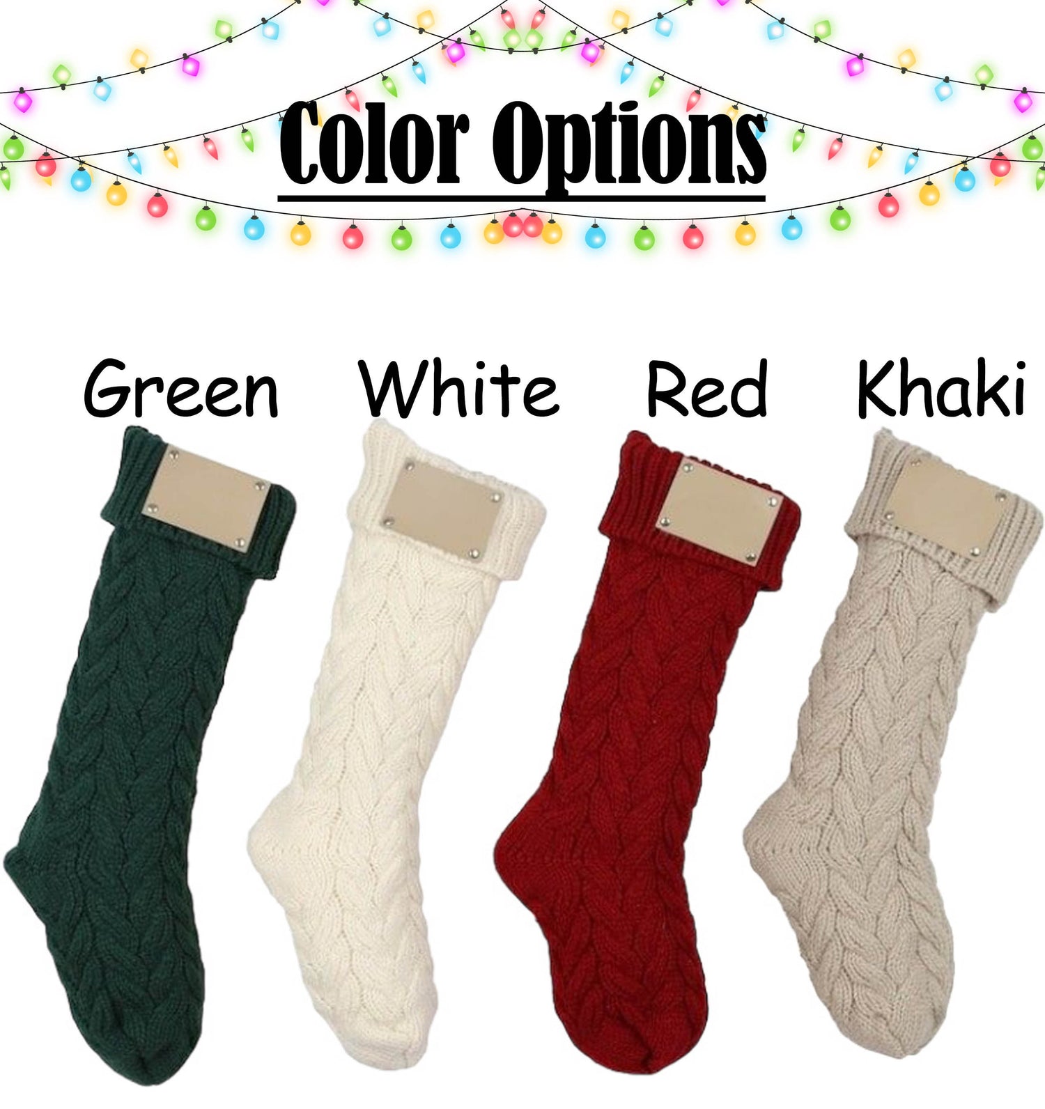 Family Christmas Stockings, Personalized Leather Patch Stocking, Knitted Christmas Stocking, 2023 Holiday Tags, Farmhouse Stocking With Name