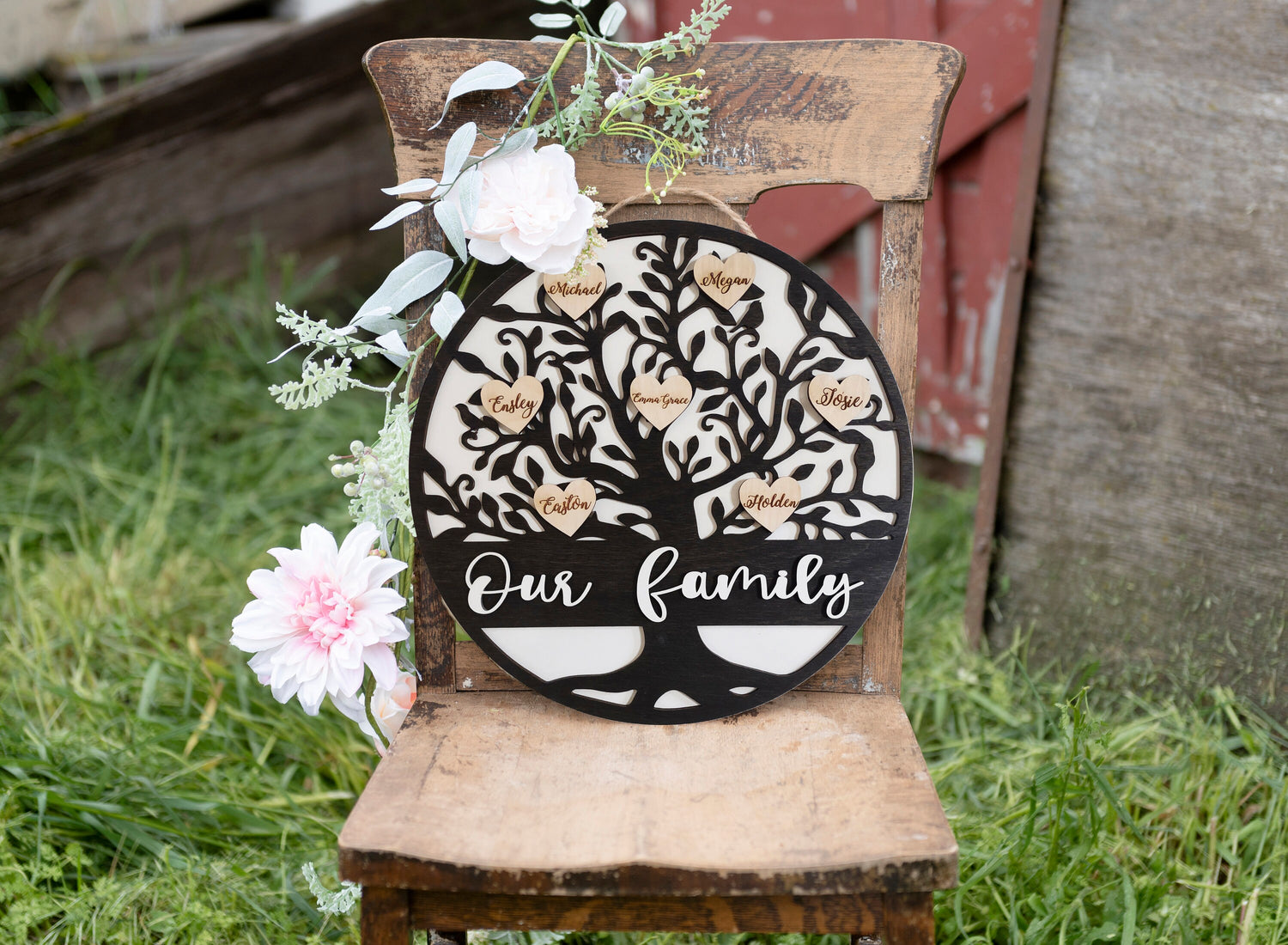 Round Family Tree Sign